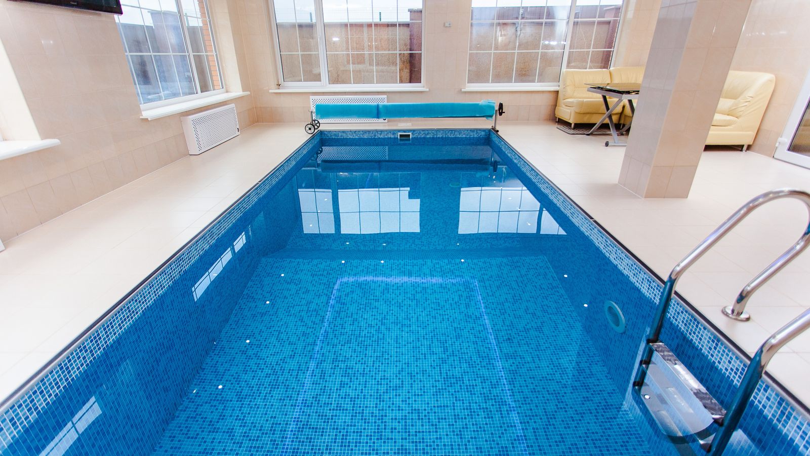 Crystal-clear swimming pool